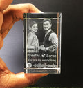 Personalized Crystal Photo Gift – Custom 3D Engraved Crystal (5×5×8 cm)